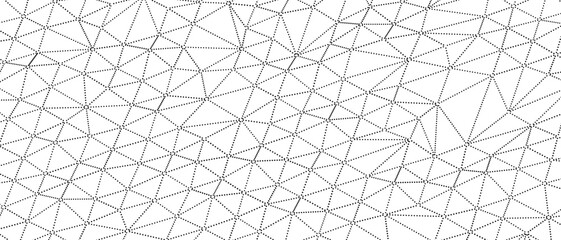 Obraz premium Seamless abstract geometric pattern featuring dotted lines connecting nodes creating a network effec