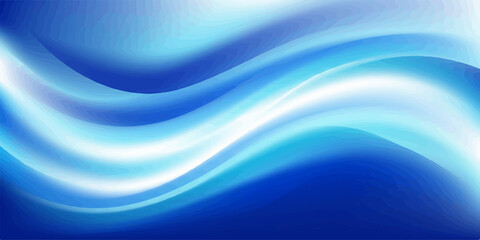 Fototapeta premium Modern blue abstract background with smooth flowing waves abstract background gradient backdrop wallpaper artistic