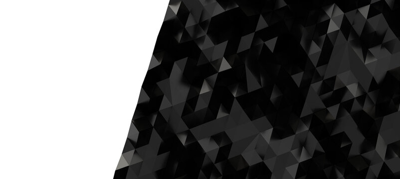 Dark abstract geometric low poly background with a unique texture and design