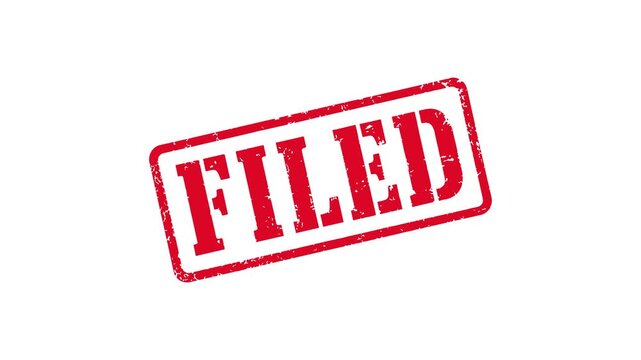 Failed red stamp animation video