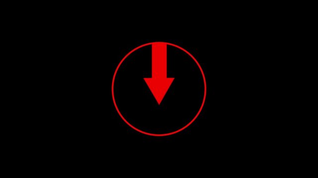 Shape geometric animation draws simple red circle lines. Minimalist shape geometric animation formats empty black backdrops. Clean shape geometric animation loops vector design frames.