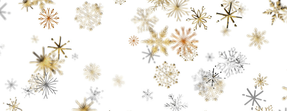 Beautiful festive background with shimmering snowflake patterns