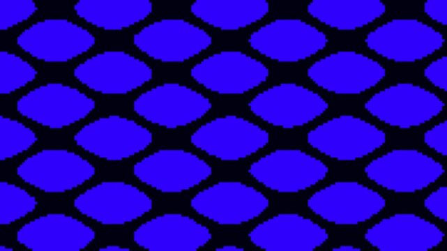 Abstract blue diamond pattern on a dark background, digital art.