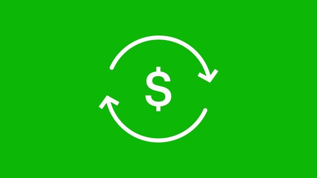 Cash flow and payment cycle animation