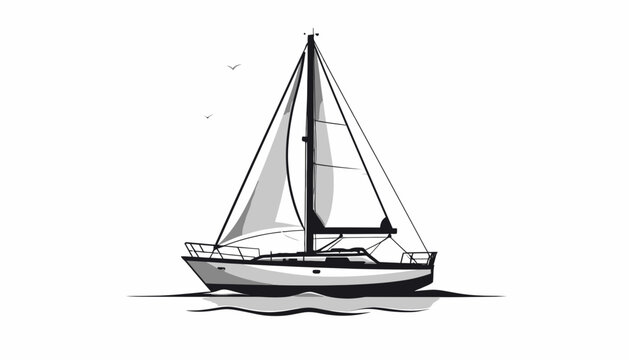 Sailing boat on the water.