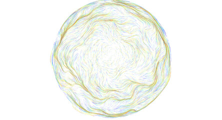 Obraz premium Dynamic abstract sphere with swirling colorful lines creating a sense of movement and energy.