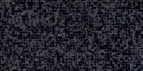 Fototapeta premium Dark Gray Black Woven Grid Texture