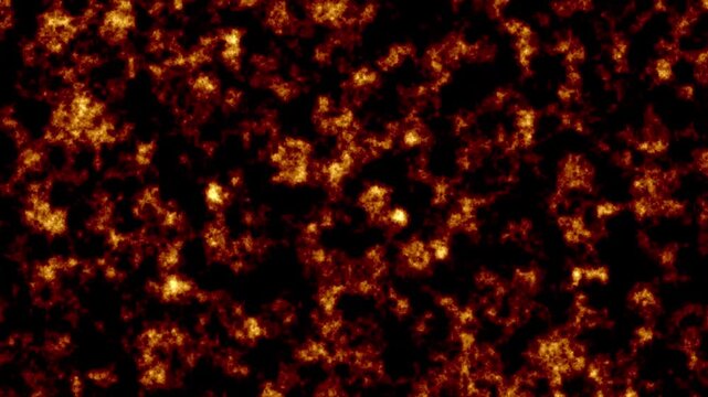 Fiery abstract texture of glowing orange particles on black. Dynamic fiery abstract texture of glowing orange particles for energy backdrops. Creative orange particles.
