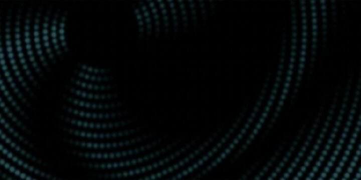Abstract Teal Dotted Tunnel Vortex Background With Futuristic Digital Spiral Light Pattern