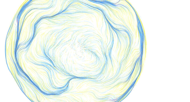 Swirling colorful lines create an abstract artistic fluid background