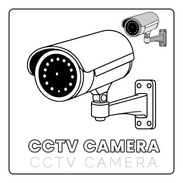 CCTV Camera Cute House Items Coloring Pages for Kids