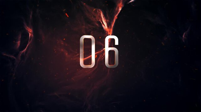 Countdown Mystery Fire Cave Background