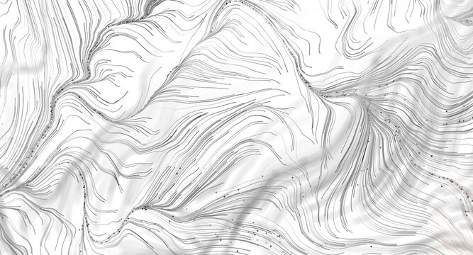 Abstract background with swirling lines and tiny particles, modern design concept
