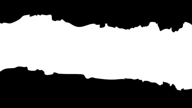 Rip, paper, transition, animation, with, torn, edges, reveal, motion, graphic, on, black, background, rough, paper, tear, creative, video, transition, high, quality, 4k.
