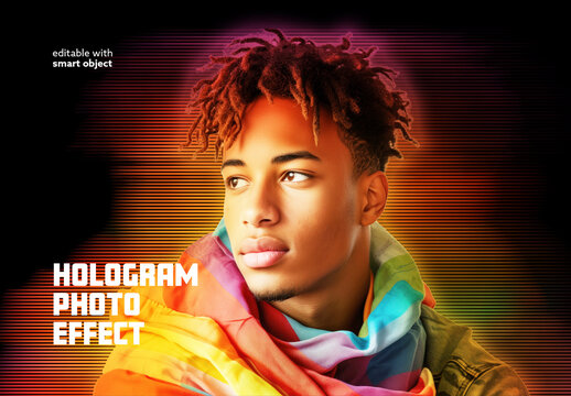 Hologram Photo Effect