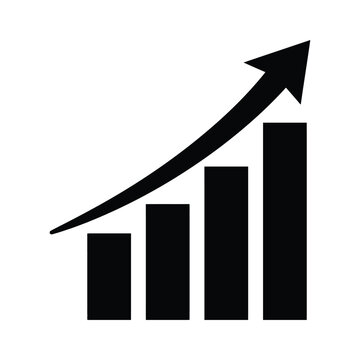 Financial growth progress icon