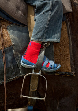 Foot And Stirrup, Saralasaz Jailoo, Kyrgyzstan