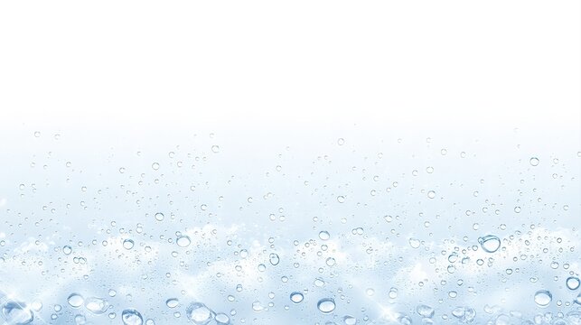 清潔感のある澄んだ水の泡背景