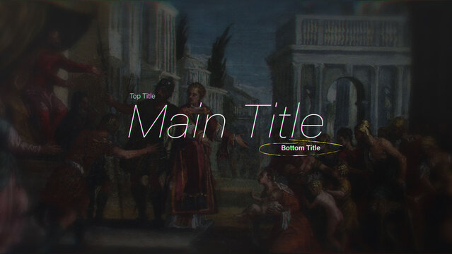 Current Frame &ndash; Professional News Graphics Title Sequence with Modern Typography for Current Events Coverage, Editorial Content and Broadcast Productions