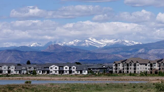 Rocky Mountain National Park Longs Peak Weather Wide Angle Timelapse