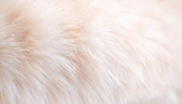 Pure white fluffy animal fur texture background