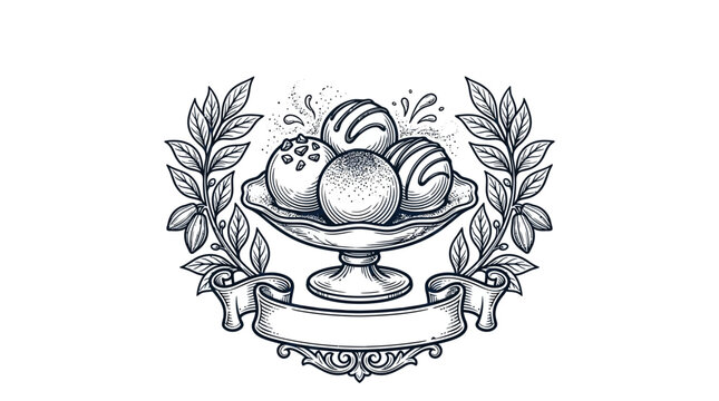 Illustration of assorted sweet pastries.