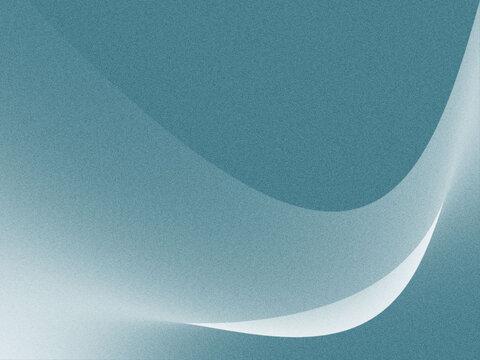 Abstrakter hellblauer Farbverlauf mit geschwungenem Lichtband und feiner Grain-Textur