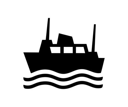 TF 004: Port, or Ships, or Ferries, or Boats signs. Transportation facilities vector design and illustration.
