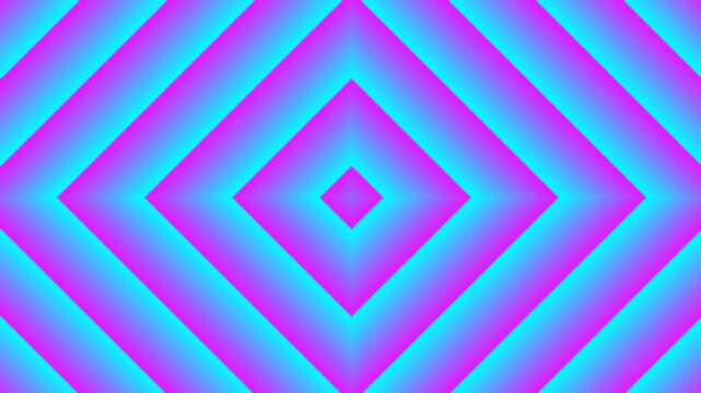 Abstract geometric pattern with glowing neon rhombus shapes in shades of blue and purple.