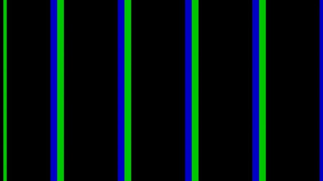 Abstract vertical stripes of green and blue on a black background, representing digital data or technology.