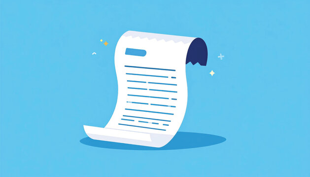 Invoice document with lines and header.