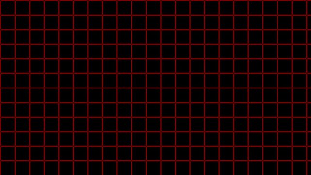A seamless dark background with a red grid pattern overlay, perfect for digital design and abstract concepts.