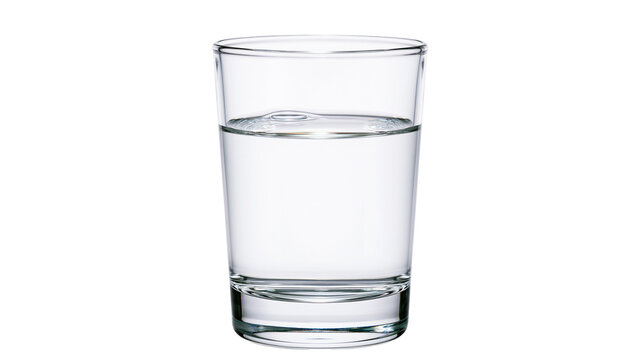 Clear glass filled with water