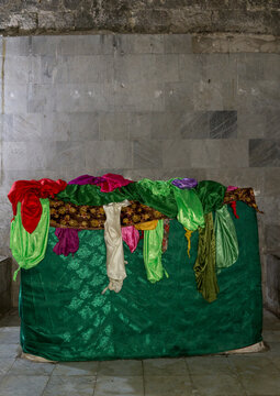 Yazidi Grave Inside The Temple City Of Lalesh, Kurdistan, Iraq