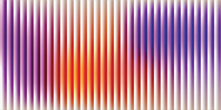 Abstract vertical stripe background with purple and orange gradient, rhythmic parallel line pattern vector, vibrant colorful geometric texture