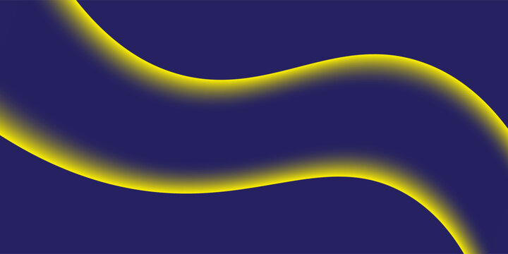 Abstract Dark Background Modern Neon Yellow Triple Liquid Wave Banner Smooth Fluid Crossover Ribbon Texture Cyber Glow Wallpaper Copy Space Layout