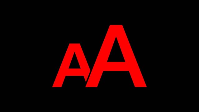 A modern double letter A typography icon in bright Clean minimalist alphabet symbol ideal for branding, logos, typography projects, user interface design, mobile apps, websites, educational materials,