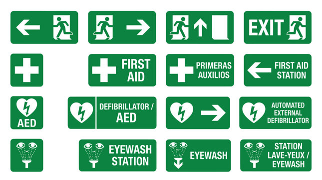  Emergency Signs Collection.