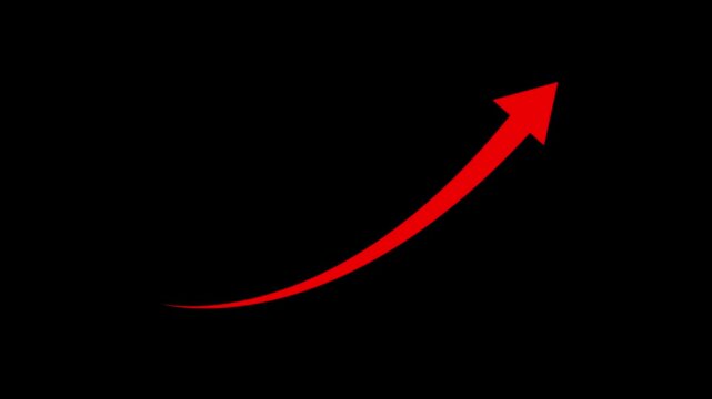 Modern minimal upward arrow icon representing growth, progress, success, increase, business trends, analytics, performance improvement and direction. Ideal for websites, mobile apps, 