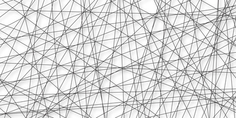 Abstract background with lines Vector abstract futuristic digital landscape with lines. Geometric lines pattern transparent background. Black and white abstract random chaotic liens .  © ShirinAkter