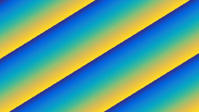 Abstract diagonal stripes with a vibrant gradient of blue, teal, and yellow.