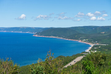 Obraz premium Panorama sur Cabot Trail, île de Cap Breton, Nouvelle-Écosse, Canada