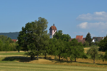 Fototapeta premium Evangelische Veitskirche in Nehren (Württemberg)