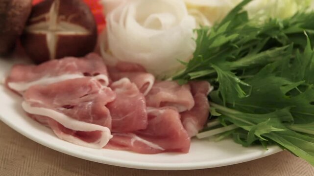豆乳鍋の材料