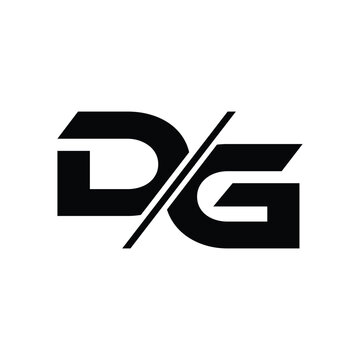 initial dg logo design vector for business group