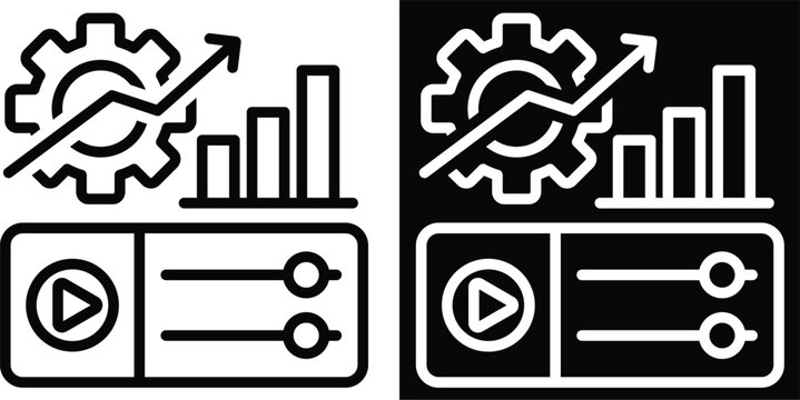 optimize Two-tone version in black and white background