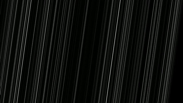 Abstract background of thin, parallel, glowing white lines on a black backdrop, creating a sense of depth and movement.