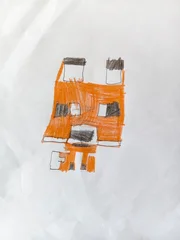 Fotobehang Minecraft h Minecraft child fox drawing  © SomogyinOrbn