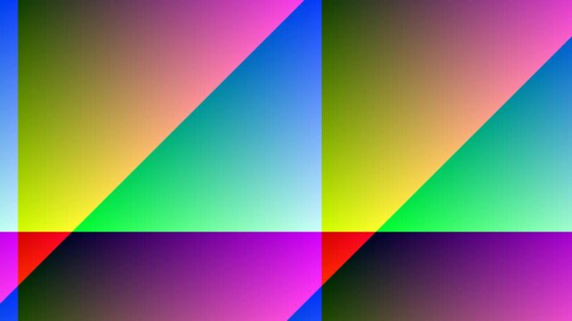 Abstract geometric background with vibrant gradient colors and sharp diagonal lines creating a dynamic visual effect.