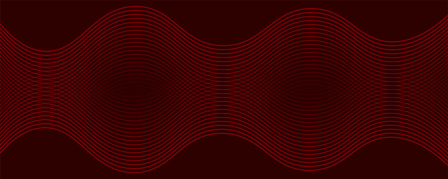 Red arrows background. Abstract triangle gradient wallpaper. Repeated arrow stripes backdrop for flyer, banner, poster, presentation. Thin to thick linear game or sport texture. Vector masculine bg